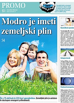 Modro je imeti zemeljski plin promo