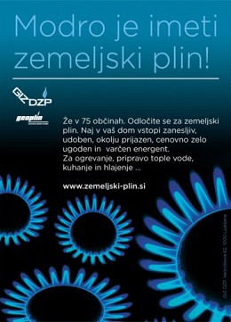 Modro je imeti zemeljski plin promo